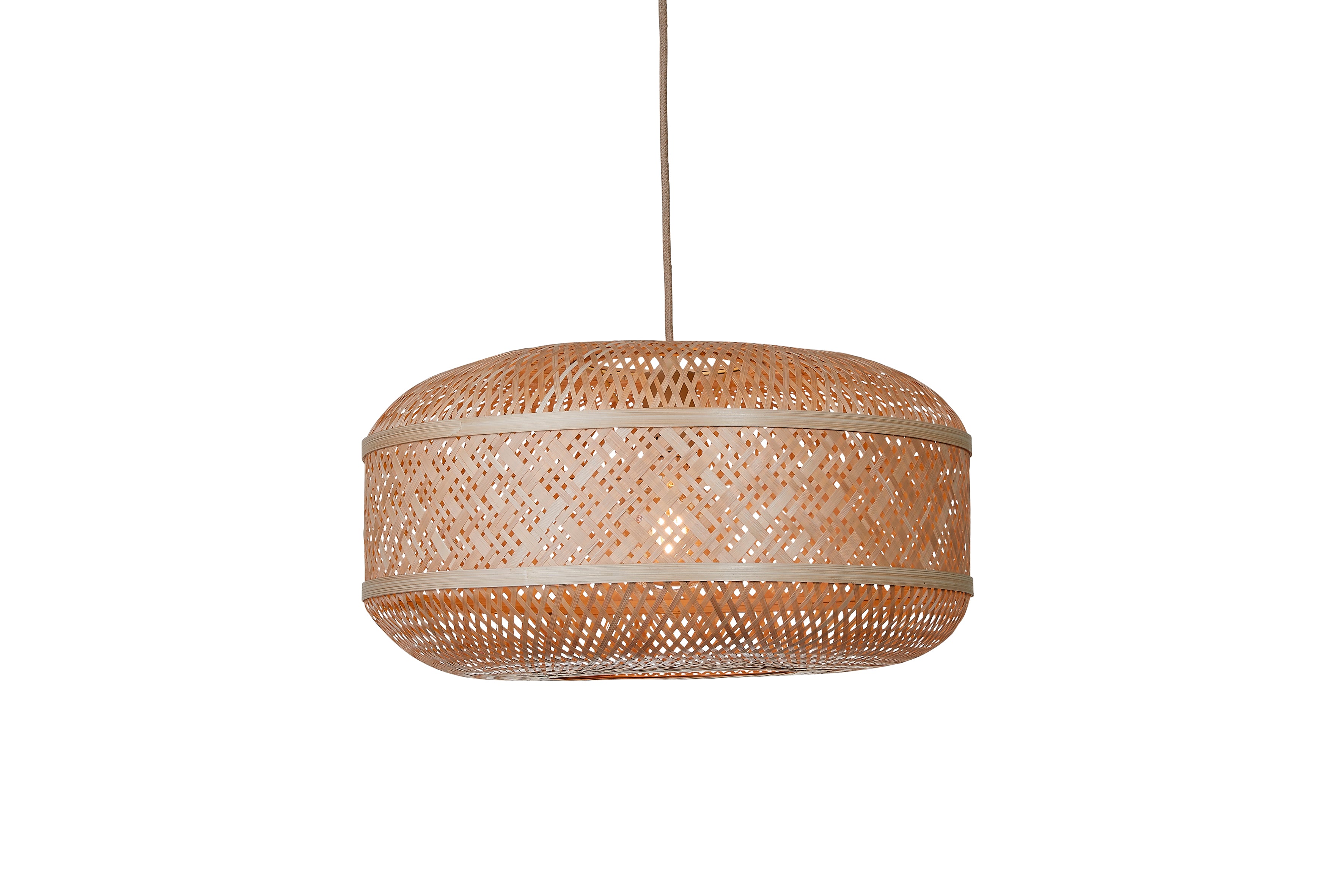 Good&Mojo Hanglamp Langkawi bamboe/rond kap ø50xh.25cm naturel